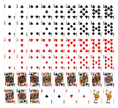 Каталог Шаблон покерной колоды карт от магазина ПРОКАРД