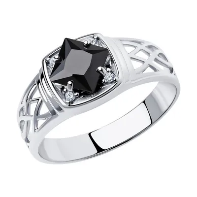Серебряное кольцо Diamant 94-110-01548-1 с фианитом: Серебро 925° пробы —  купить в ювелирном интернет-магазине Diamant