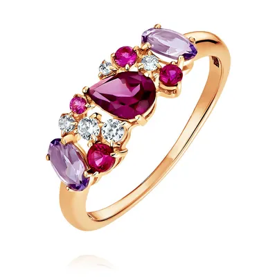 Золотые кольца с фианитами — купить золотое кольцо с фианитом в  интернет-магазине 