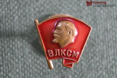 Комсомольский значок "ВЛКСМ" купить в интернет-магазине 