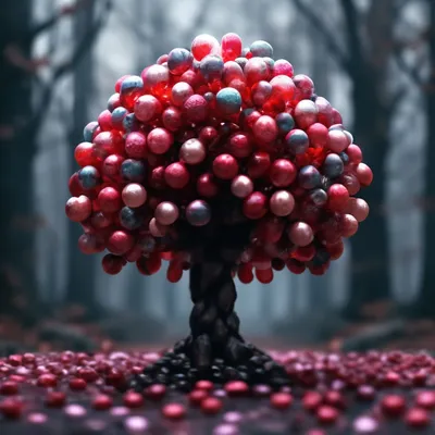 Конфетное дерево,реалистичное фото,…» — создано в Шедевруме