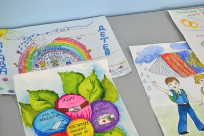 В УПК "Хоневичский детский сад - средняя школа" стартовал конкурс рисунков "Конституция  глазами детей"