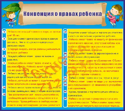 Конвенция о правах ребёнка - Белгородский центр развития и социализации  ребёнка «Южный»