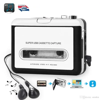 Покупайте EZCAP 218SP Портативная Кассетная Лента в MP3 -конвертер Clear  Stereo Walkman Cassette Player Для Студента в Китае | 