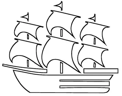 Быстрый корабль корабль океан Раскраски для детей мальчиков
