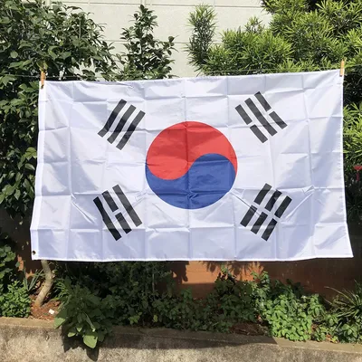Корейский флаг Южной Кореи/Корея 21х14/90x60/150х90см South Korea flag: 250  грн. - Коллекционирование Киев на Olx