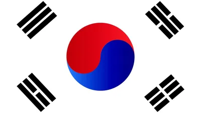 Почему флаг Южной Кореи такой необычный? и что там за черные черточки?) |  Smapse News: Образование и наука | Дзен