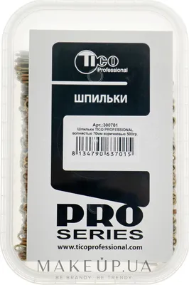 Tico Professional - Шпильки для волос волнистые с наконечником 70мм,  коричневые: купить по лучшей цене в Украине | 