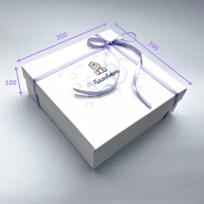 Подарочная коробка с конфетти / Вау коробка для детей купить по цене 320 ₽  в интернет-магазине KazanExpress