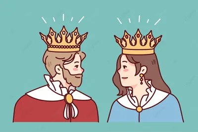 Король и королева 🫅» — создано в Шедевруме