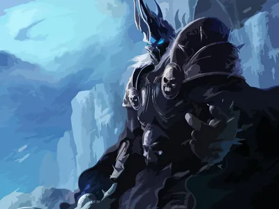 Скачать обои мир варкрафта, король лич, ух, world of warcraft, lich king  разрешение 1440x900 #12469