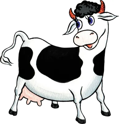 Рисунок корова для детей - 57 фото