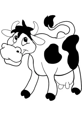 Рисунок коровы для детей - 71 фото