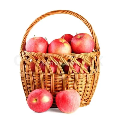 Корзина с яблоками заказать в интернет-магазине Роз-Маркет в Краснодаре по  цене 300 руб.