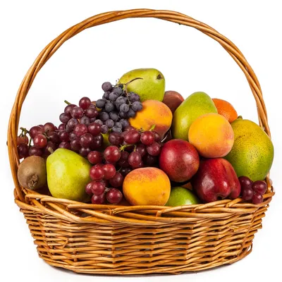 Корзина фруктов в подарок (средняя) по цене 5469 ₽ - купить в RoseMarkt с  доставкой по Санкт-Петербургу
