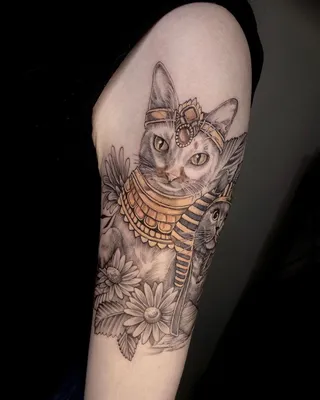 🐱Тату Кошка [Значение]🐱 для Женщин и Мужчин | TattooAssist