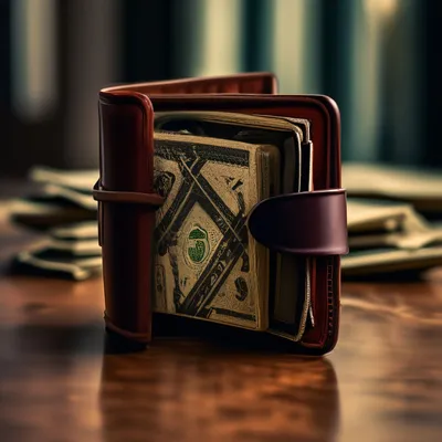 женский красный кошелек с деньгами на белом :: Стоковая фотография ::  Pixel-Shot Studio