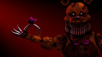 How to draw Twisted Fredbear, FNaF, Как нарисовать Твистед Фредбера, ФНаФ -  YouTube