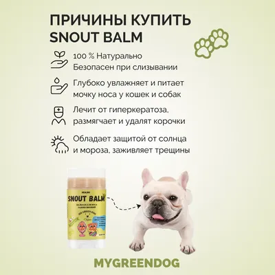 Бальзам для носа собак Snout Balm СТИК 75 мл - Косметика по уходу за  питомцами