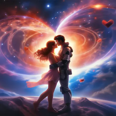 Картина по номерам Космическая любовь, 40х50 см. Холст на подрамнике -  купить с доставкой по выгодным ценам в интернет-магазине OZON (566583525)