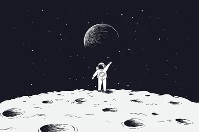 Скачать обои космонавт бухает на луне, astronaut thumps on the moon  разрешение 2560x1440 #65942