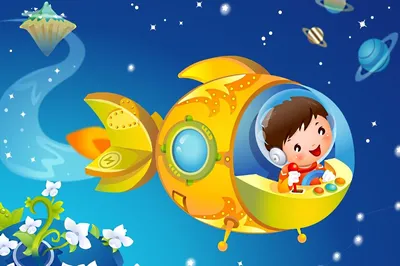 Детские картинки про космос для школьников и дошкольников