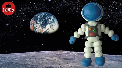Пластилиновое панно "Космос и человек" | Детские поделки, Поделки, Детские  творческие проекты