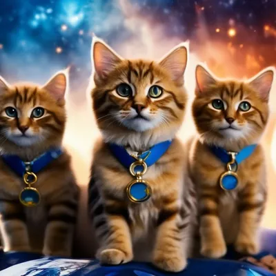 Авокадо, космос и «Большая волна»: сюрреалистические коты Даниала Райана |  Артхив