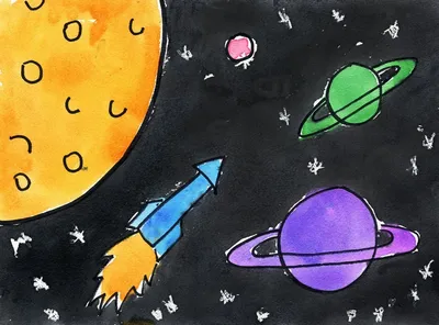 Картинки для срисовки космос карандашом - 82 фото