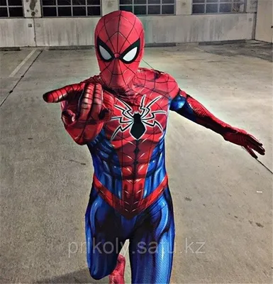 Новый костюм Человека-паука "Iron Spiderman" из эластичного спандекса.