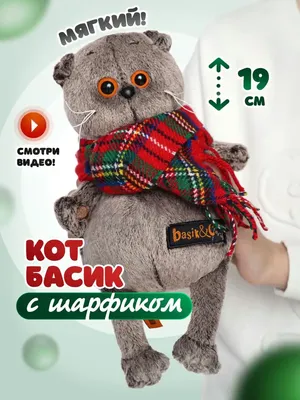 Мягкая игрушка Кот Басик 28 см купить в Минске, цена