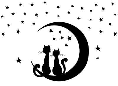 Кошка луна» — создано в Шедевруме