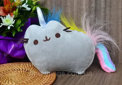 Пушин, игрушка мягкая Pusheen Пушин радужный единорог, Кот Пушин кэт cat  единорожек радужный (ID#1820996313), цена: 450 ₴, купить на 