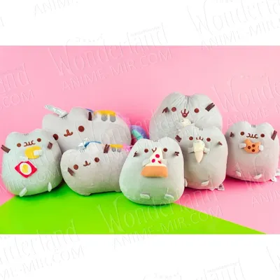 Плюшевая игрушка кот Пушин единорог (15/25см) the cat pusheen unicorn  купить в интернет магазине в Москве с доставкой по РФ