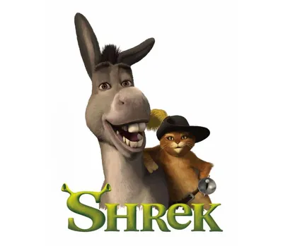 Обои на рабочий стол Shrek, Шрек, кот в сапогах сидит на осле, обои для  рабочего стола, скачать обои, обои бесплатно