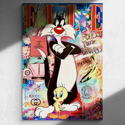 Скачать обои Sylvester the Cat, Looney Tunes, Кот Сильвестр, Луни Тюнз,  Весёлые мелодии, раздел фильмы в разрешении 640x960