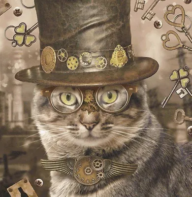 Кот ученый» картина Тимергалиева Раиса маслом на холсте — купить на  
