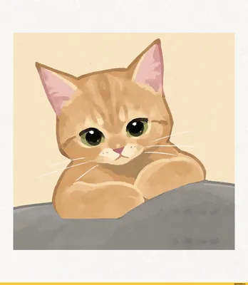 рыжий кот :: перерисовка :: арт :: GENTLECAT :: котэ (прикольные картинки с  кошками) / смешные картинки и другие приколы: комиксы, гиф анимация, видео,  лучший интеллектуальный юмор.