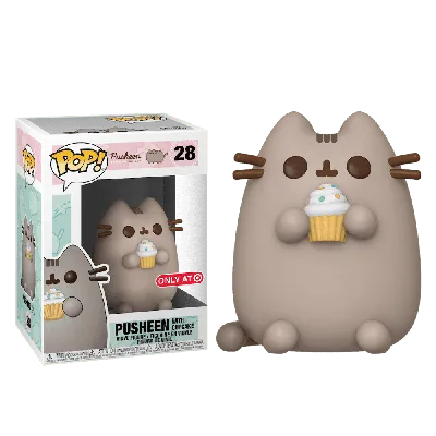 Фигурка Пушин с кексом со стикером (Pusheen with Cupcake (Эксклюзив  Target)) — Funko POP