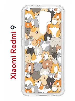 Чехол-накладка Xiaomi Redmi 9 Kruche Print Котики - Чехлы - накладки -  ЧЕХЛЫ - КупиЧехол.ру