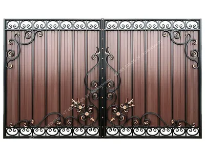 Кованые ворота арт. 00302 - Художественная ковка металла - кованые изделия  заказать