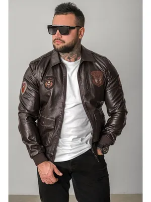 Куртка пилот из натуральной кожи мужской черного цвета с капюшоном, купить  на  с доставкой по Москве и России с наложенным платежом.