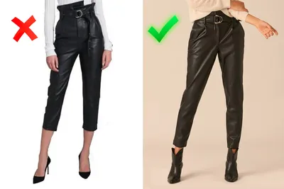 Женские кожаные брюки черного цвета - купить в интернет магазине Аржен
