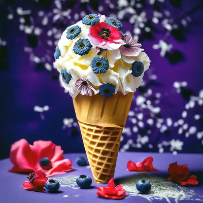 Красивая подача мороженого - 75 фото
