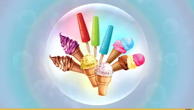 Картина на холсте с подрамником ХитАрт красивое мороженое 40х60 - купить по  низкой цене в интернет-магазине OZON (1004152528)