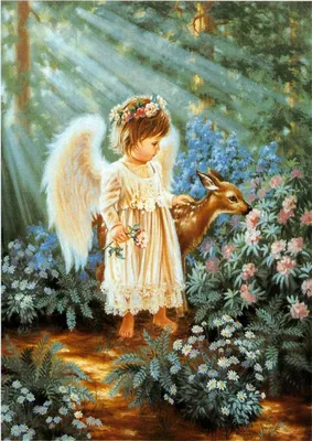 Картинки красивые ангел с цветами (68 фото) » Картинки и статусы про  окружающий мир вокруг