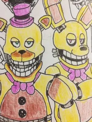 Аниматроник Red чика из FNAF , …» — создано в Шедевруме