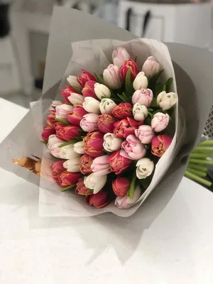 Букет тюльпанов «Искры счастья» - Красивые цветы в Тамбове