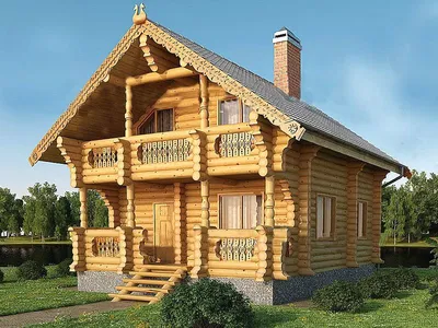Красивые деревянные дома снаружи (53 фото) - красивые картинки и HD фото