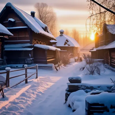 Зима в деревне: фотографии для вдохновения: Идеи и вдохновение в журнале  Ярмарки Мастеров